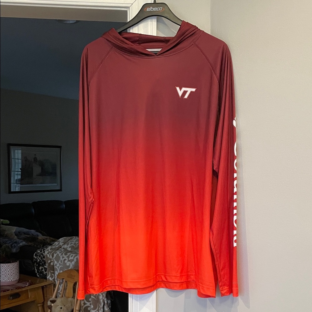 Columbia Virginia Tech “VT” Long Sleeve Hooded Tee